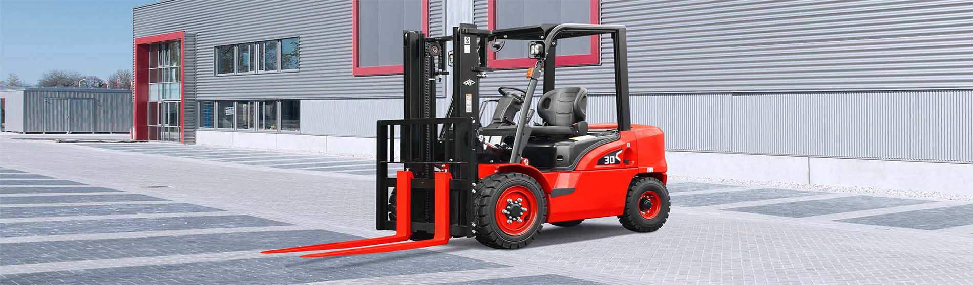 Forklift hire Sittingbourne unloading pallets from a commercial truck in ME10