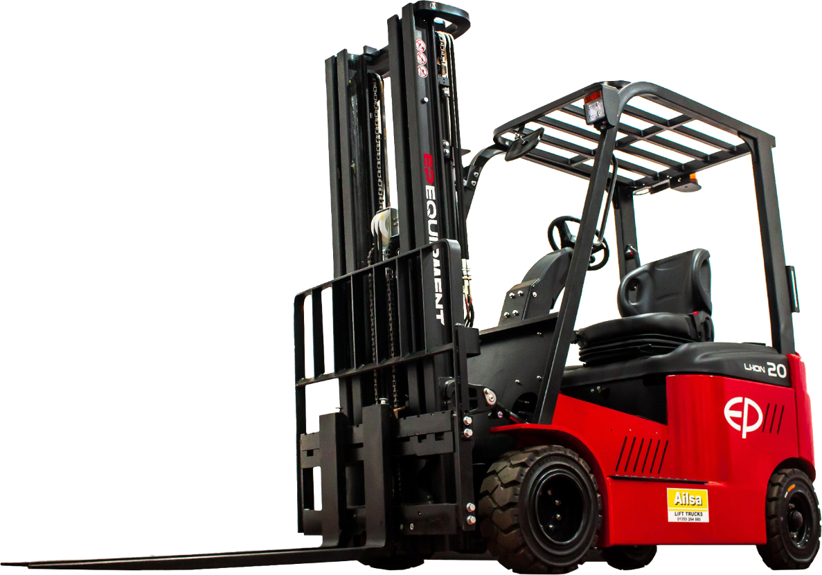 Commercial forklift unloading heavy pallets in Sittingbourne